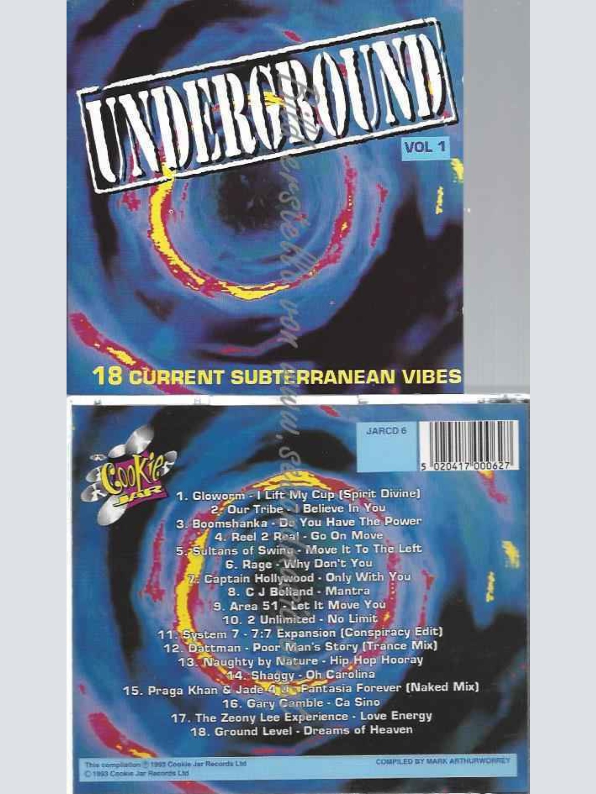 CD--GLOWORM, OUR TRIBE, ET AL.--UNDERGROUND 1 (1993)