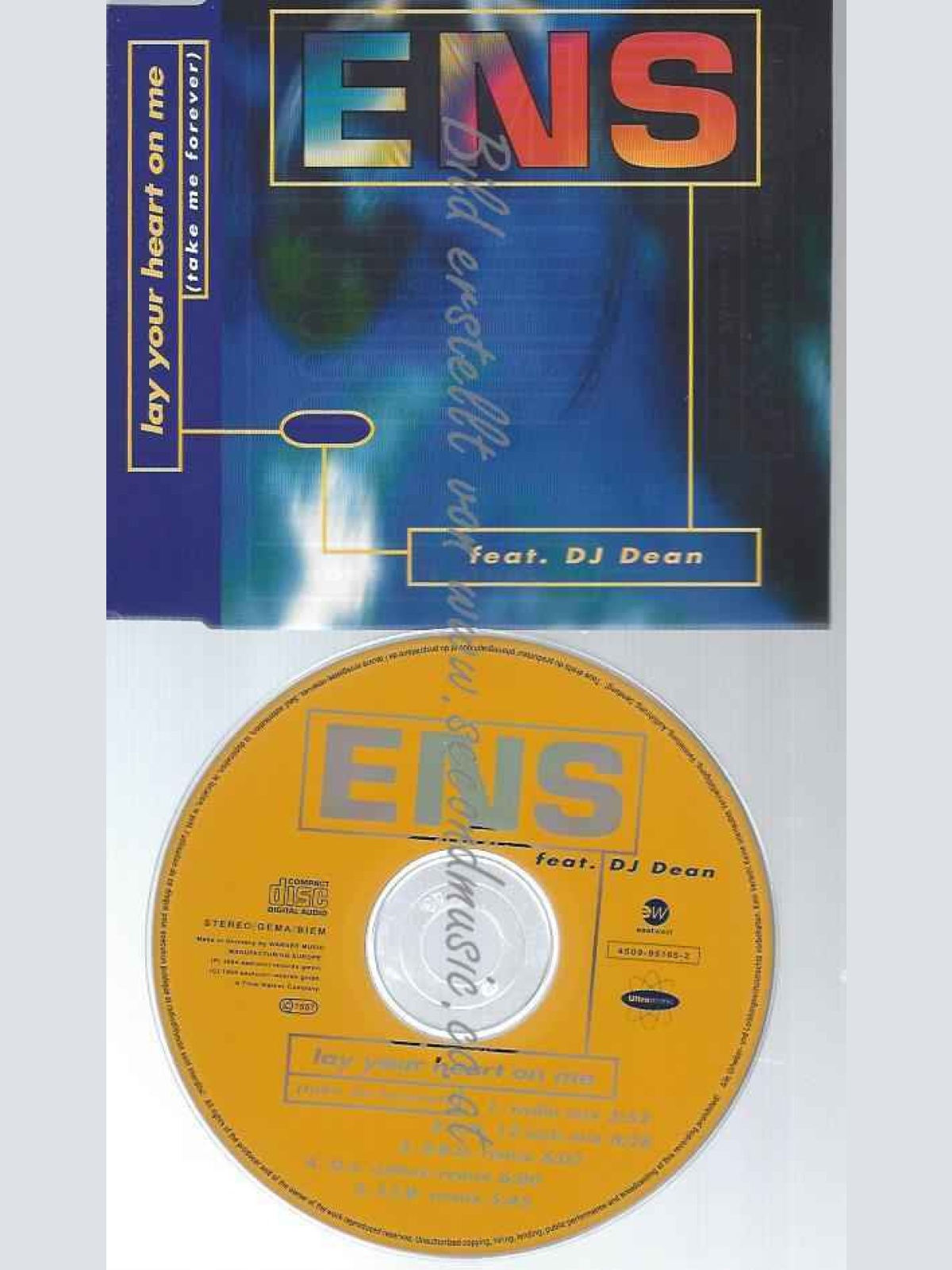 CD--E.N.S.--LAY YOUR HEART ON ME (FEAT. DJ DEAN)