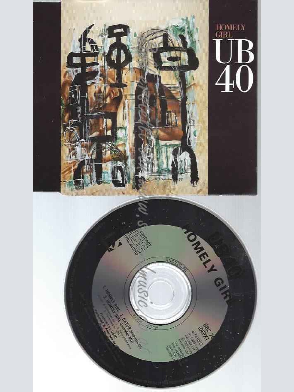 CD--UB40--HOMELY GIRL (INCL. 2 VERSIONS,