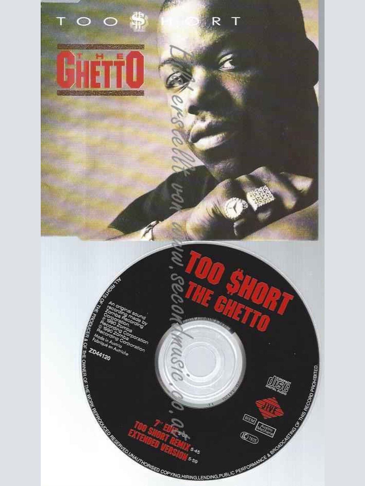 CD--TOO $HORT--GHETTO (3 VERSIONS, 1990)
