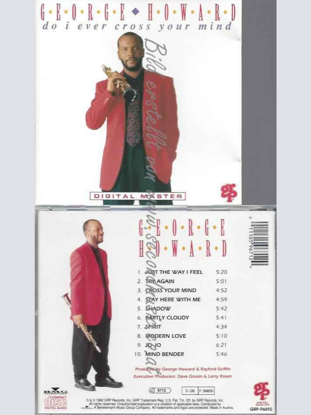 CD-- George Howard  Do I Ever Cross Your Mind
