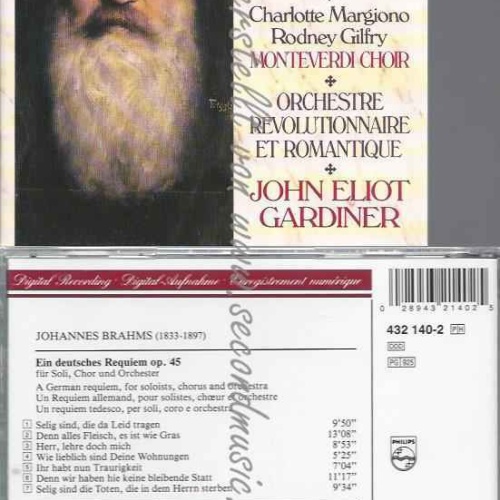 CD--CHARLOTTE MARGIONO, RODNEY GILFRY, ET AL.--EIN DEUTSCHES REQUIEM