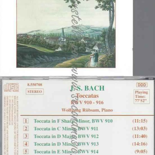 CD--RÜBSAM,WOLFGANG UND BACH,JOHANN SEBASTIAN--TOCCATEN