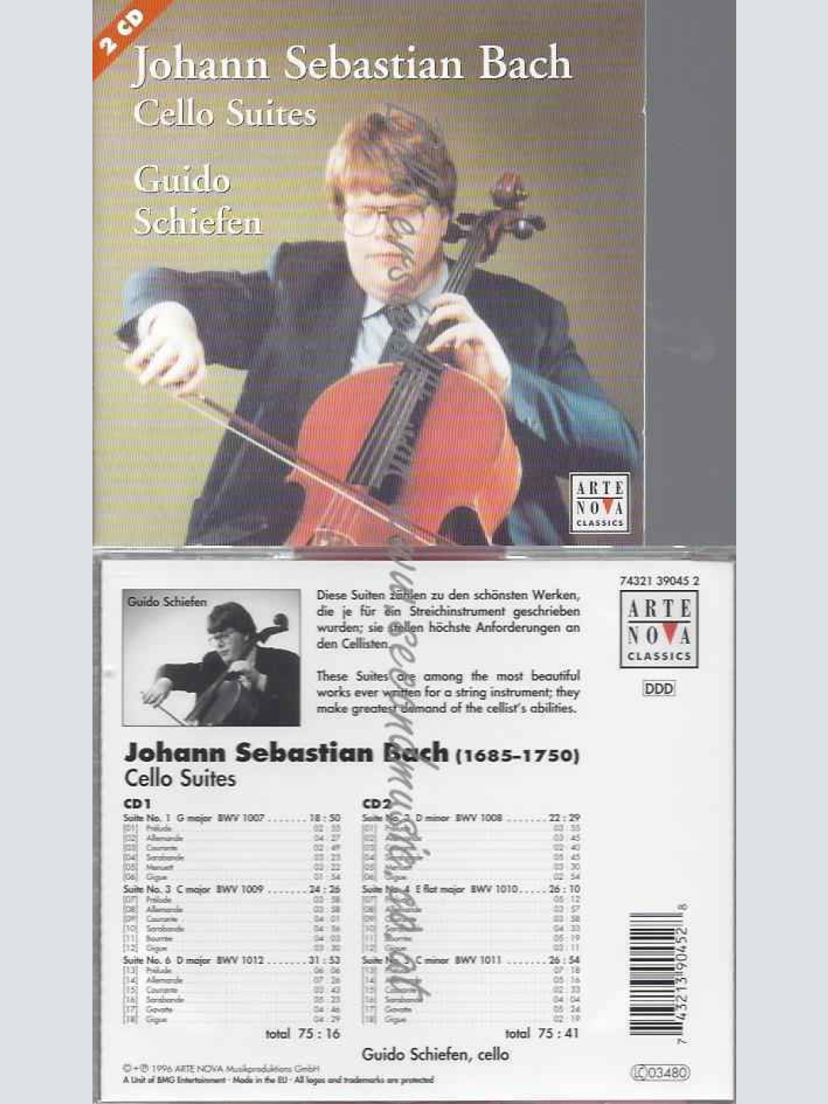 CD--SCHIEFEN,GUIDO UND BACH,JOHANN SEBASTIAN--CELLO SUITES