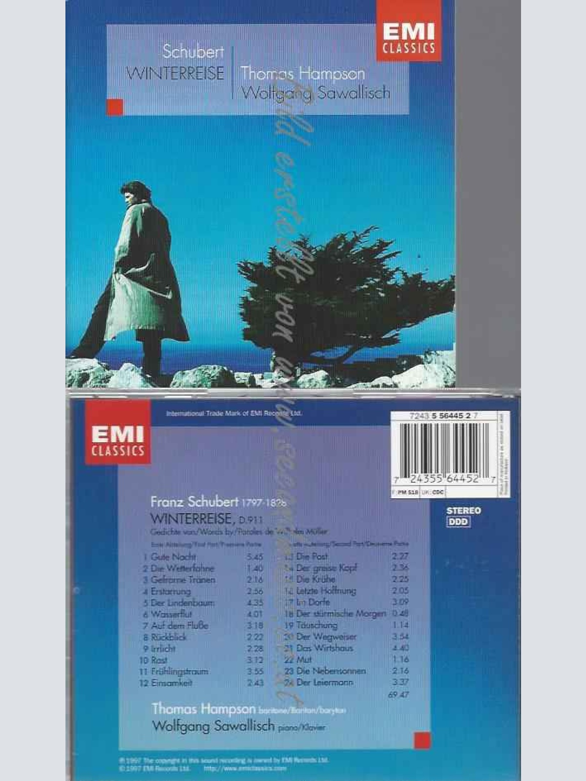 CD--HAMPSON, THOMAS, SCHUBERT, FRANZ, ET AL.--WINTERREISE