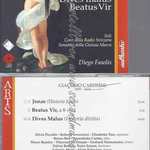 CD--DIVES MALUS / BEATUS VIR/ SVIZZERA RADIO CHOR, FASOLIS,DI, ET AL.--JONAS