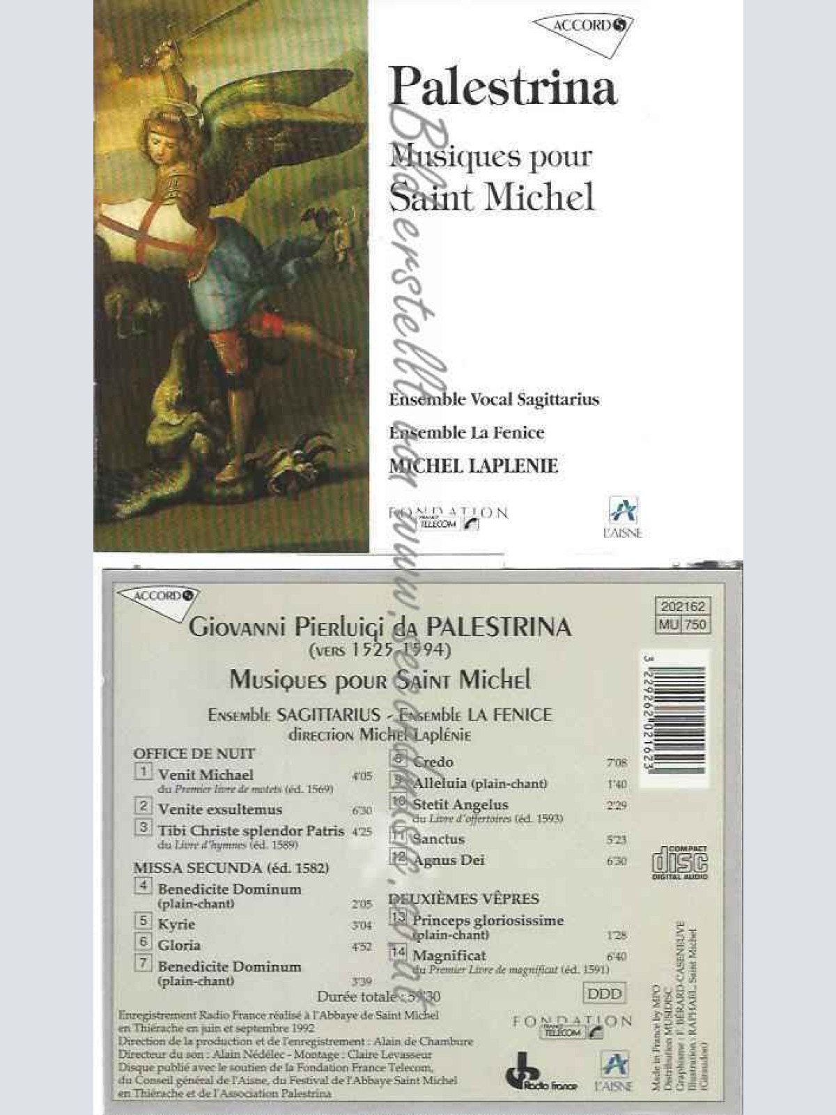CD--LA FENICE UND ENS.SAGITT.--MUSIQUES POUR SAINT MICHEL