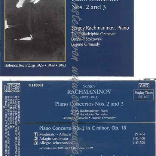 CD--  STOKOWSKI,L., -GREAT PIANISTS EDITION - SERGEJ RACHMANINOFF