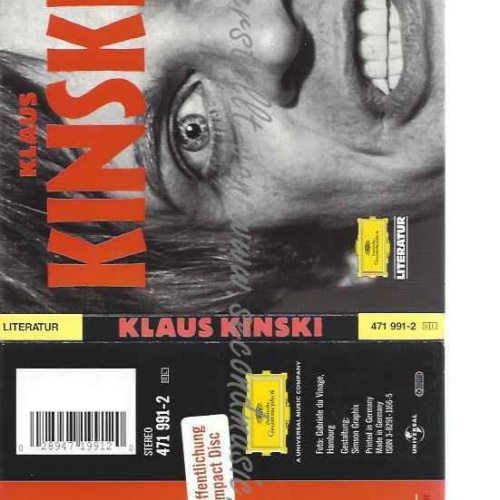 CD--KLAUS KINSKI, FJODOR M. DOSTOJEWSKIJ -KLAUS KINSKI SPRICHT