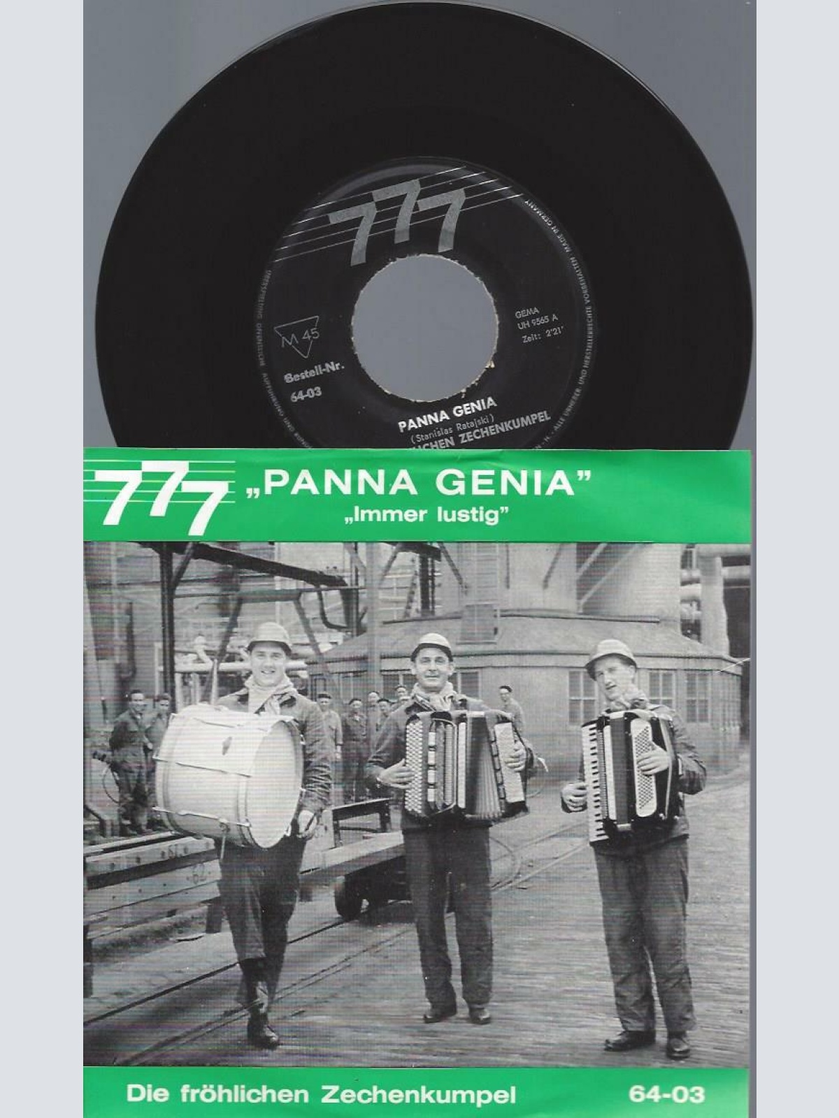 7"   Die fröhlichen Zechenkumpel Panna Genia