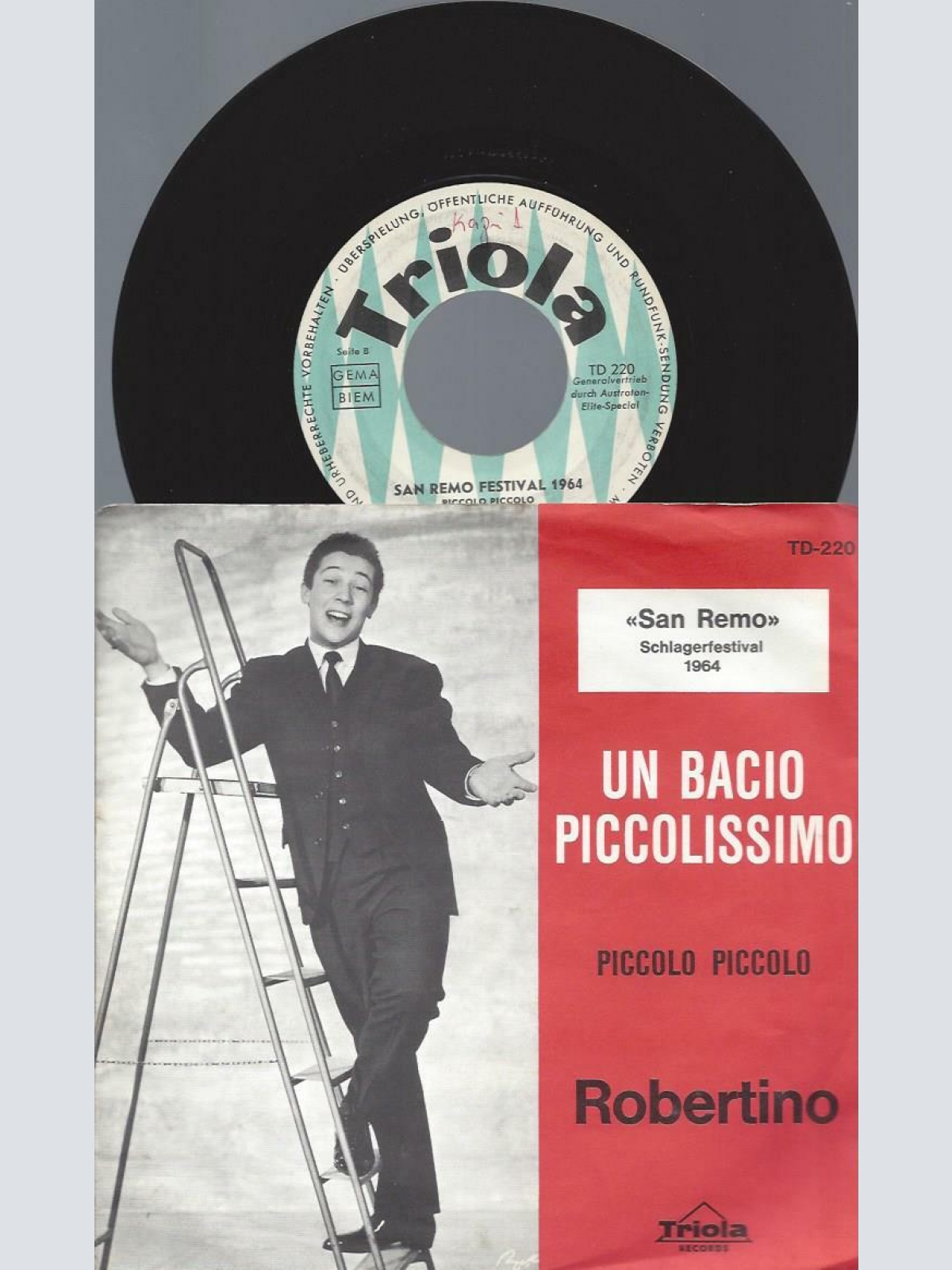 7"  Robertino  Un Bacio Piccolissimo