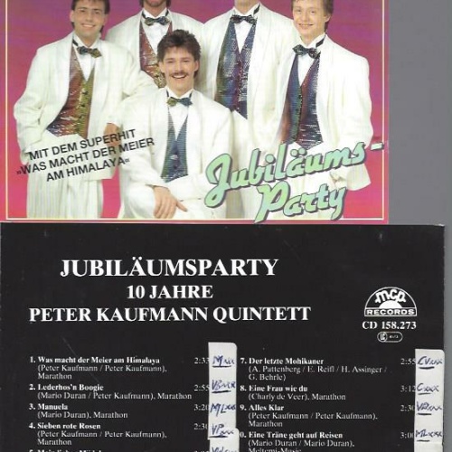 CD-- Peter Kaufmann Quintett Jubiläums Party