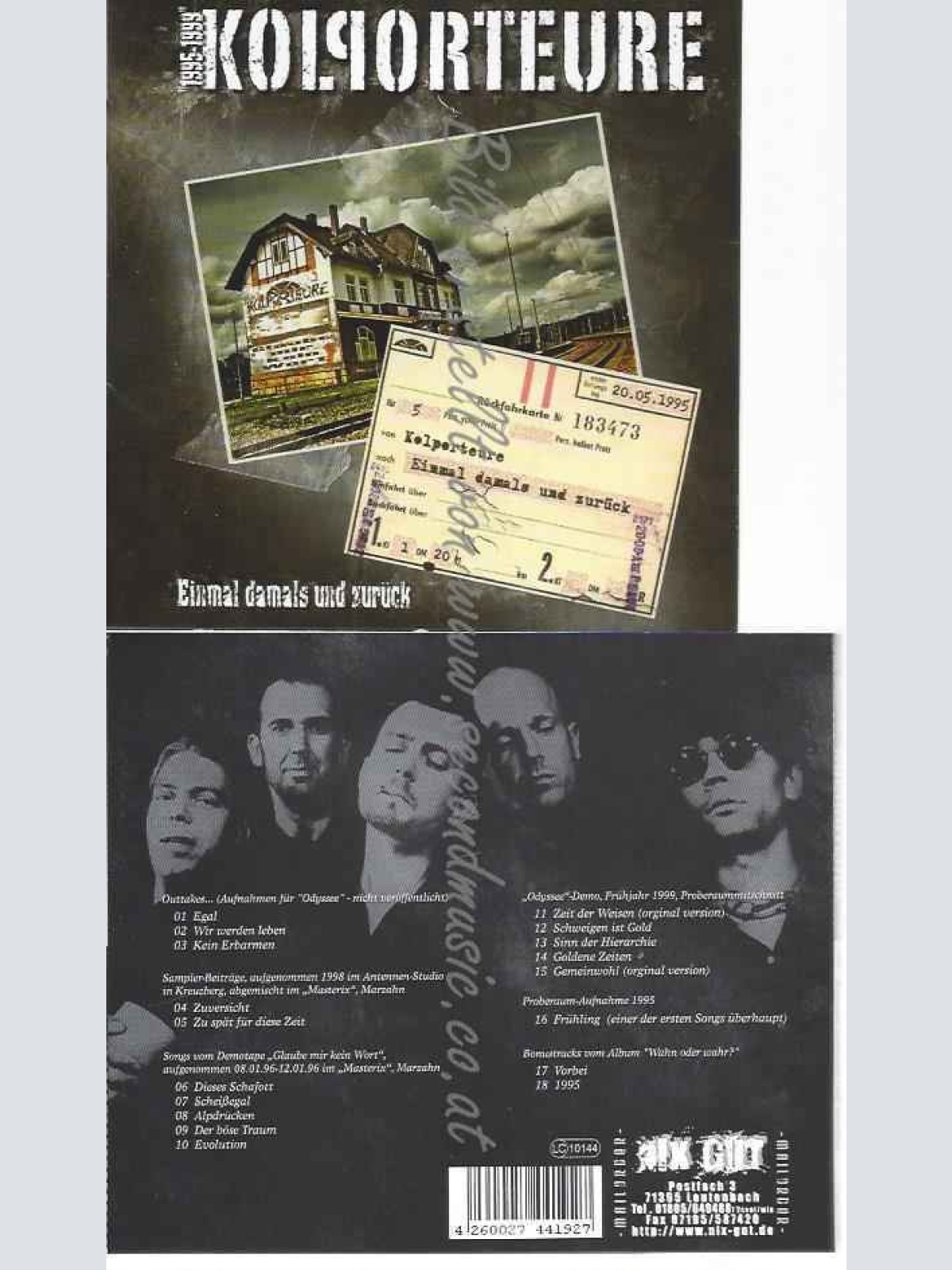 CD--KOLPORTEURE,DIE | --EINMAL DAMALS UND ZURÜCK