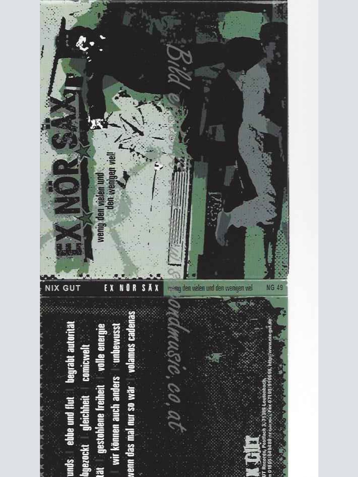 CD--EX NÖR SAX | --WENIG DEN VIELEN UND...