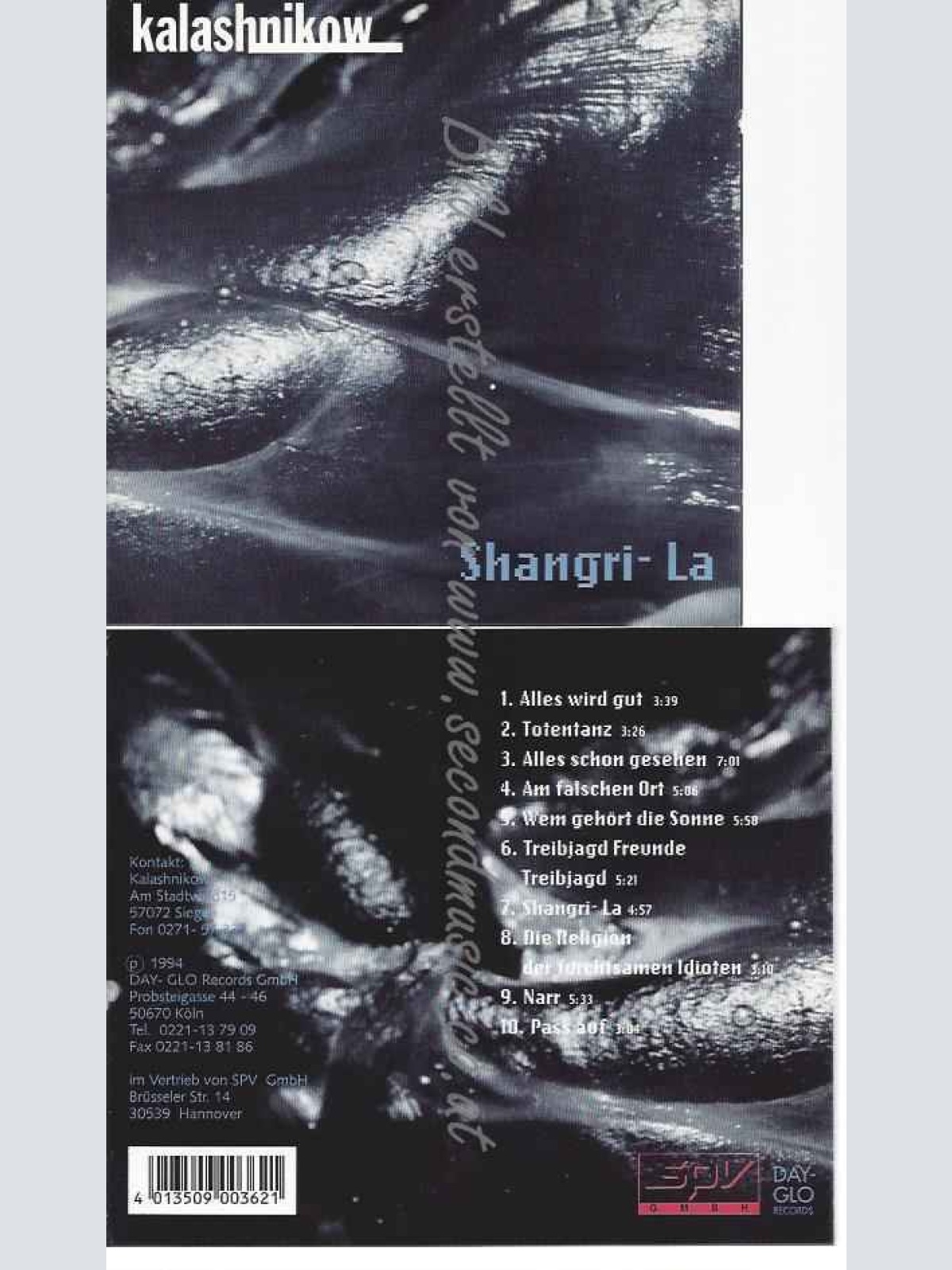 CD--DORIS DECKER | --KALASHNIKOW SHANGRI-LA CD