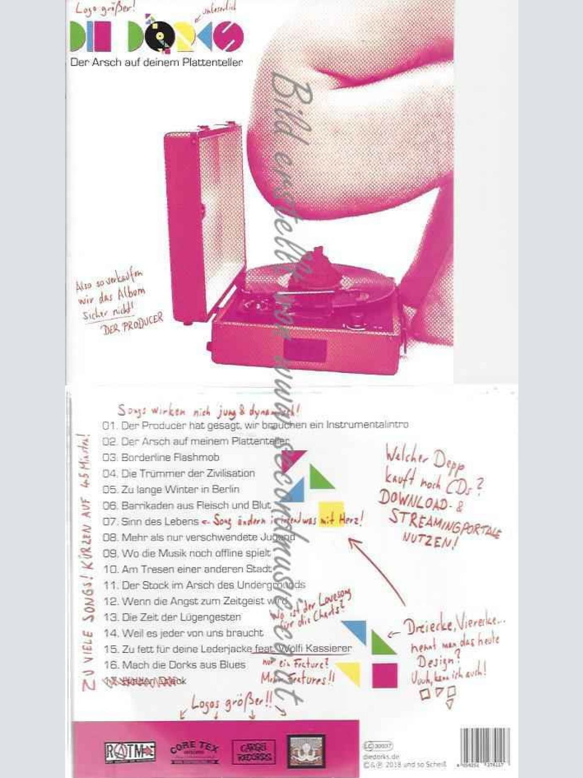 CD--DORKS,DIE | --DER ARSCH AUF DEINEM PLATTENTELLER