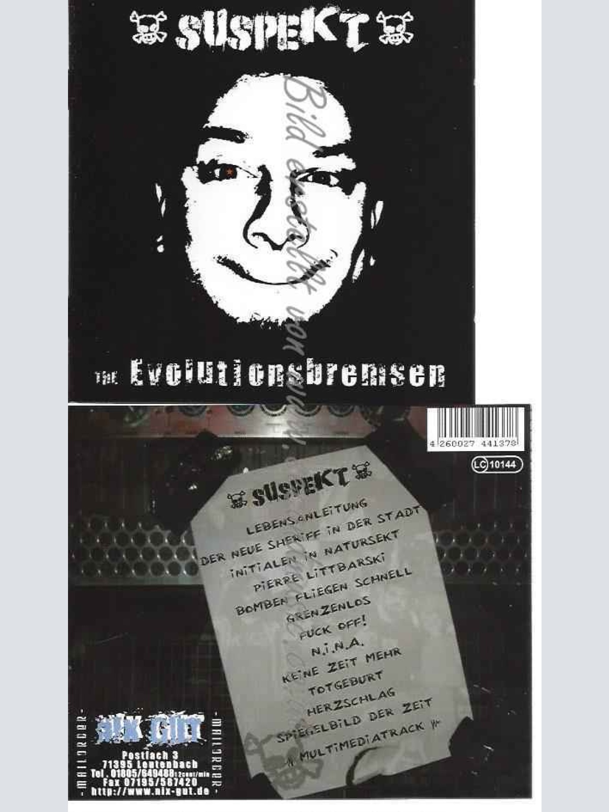 CD--SUSPEKT | --THE EVOLUTIONSBREMSEN