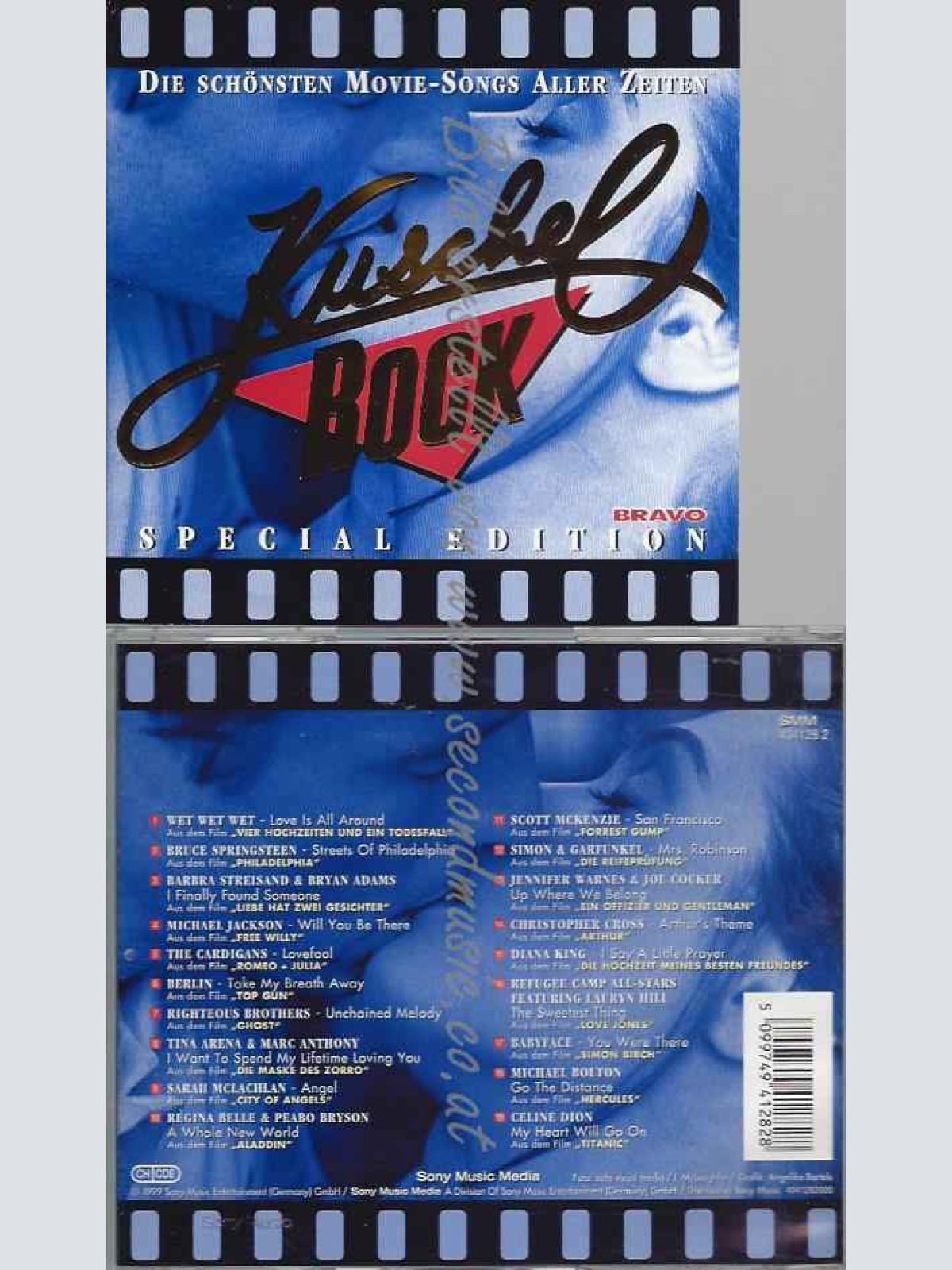 CD--VARIOUS | --KUSCHELROCK - DIE SCHÖNSTEN MOVIE-SONGS ALLER ZEITEN