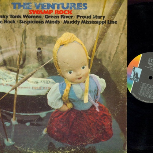 LP--The Ventures --Swamp Rock // US LP //LST 8062 // Cutout