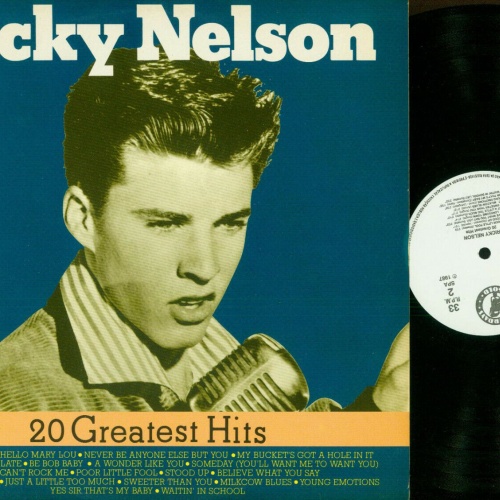 LP--Ricky Nelson -- 20 Greatest Hits