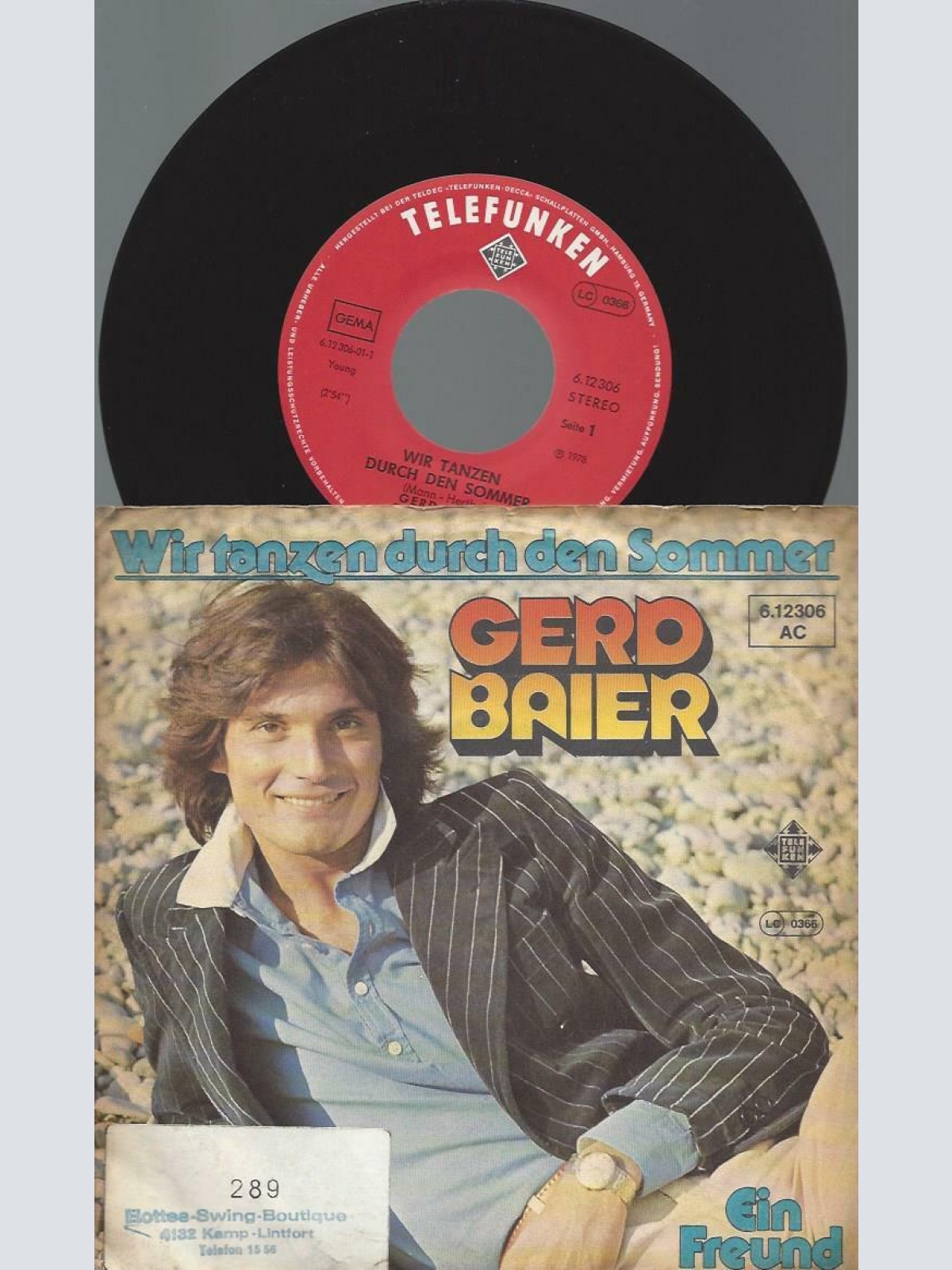 7" Gerd Baier – Wir Tanzen Durch Den Sommer