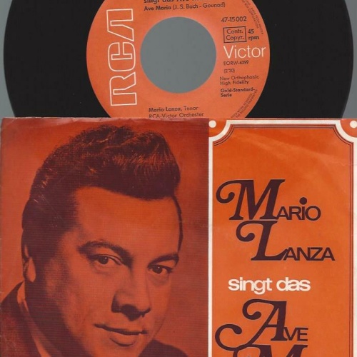 7" Mario Lanza--  Singt Das Ave Maria