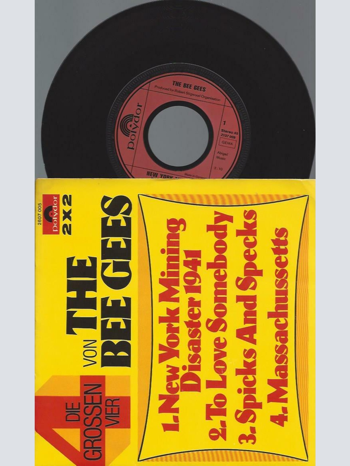 7" The Bee Gees – Die Grossen Vier Von The Bee Gees