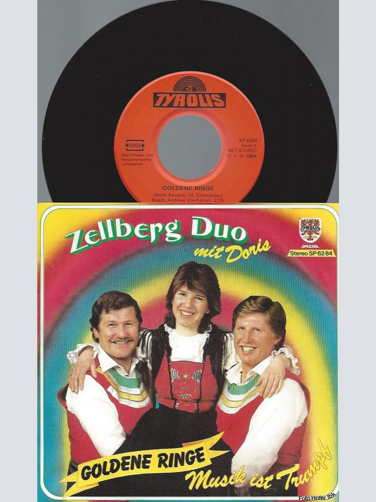 7" Zellberg Duo Mit Doris – Goldene Ringe //NM