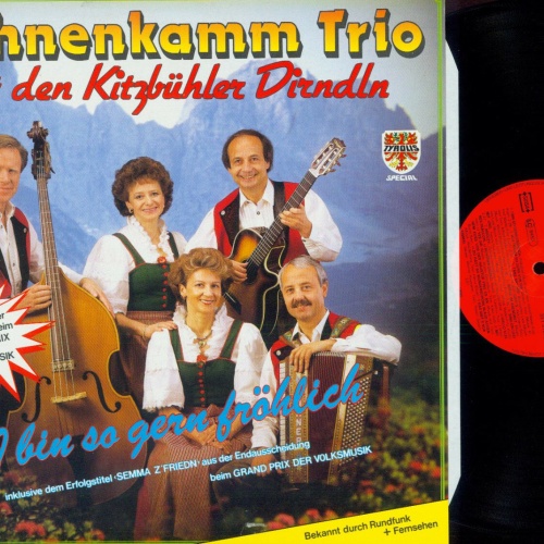 LP--Hahnenkamm Trio  // I bin so gern fröhlich // NM