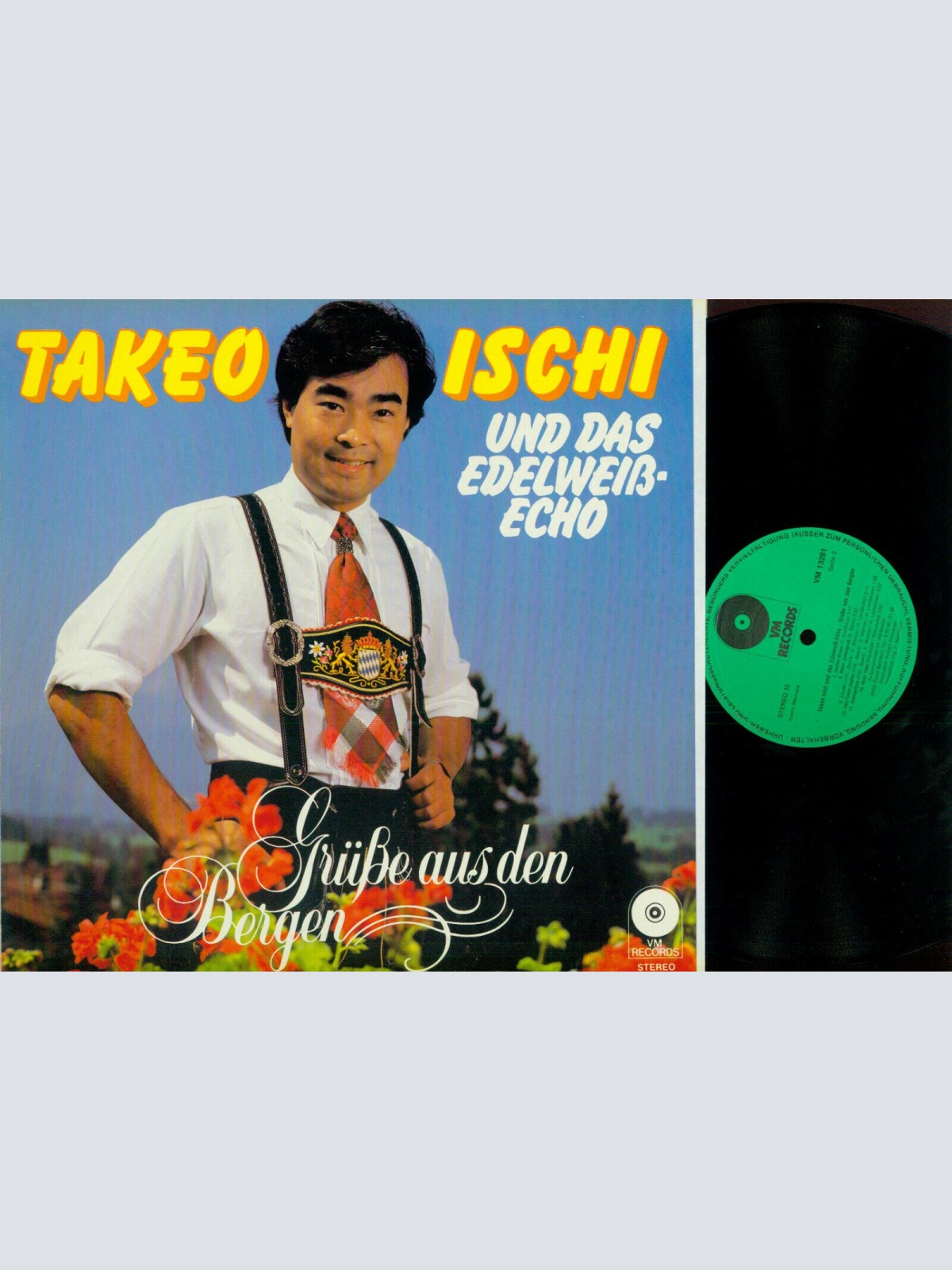 LP--Takeo Ischi Und Das Edelweiß-Echo – Grüsse Aus Den Bergen  // VM Records