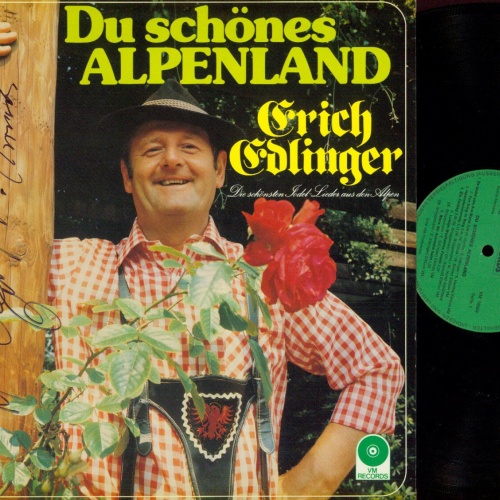 LP--Erich Edlinger – Du Schönes Alpenland // signed