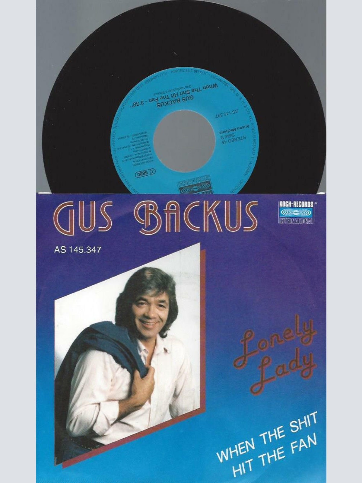 7" Gus Backus – Lonely Lady