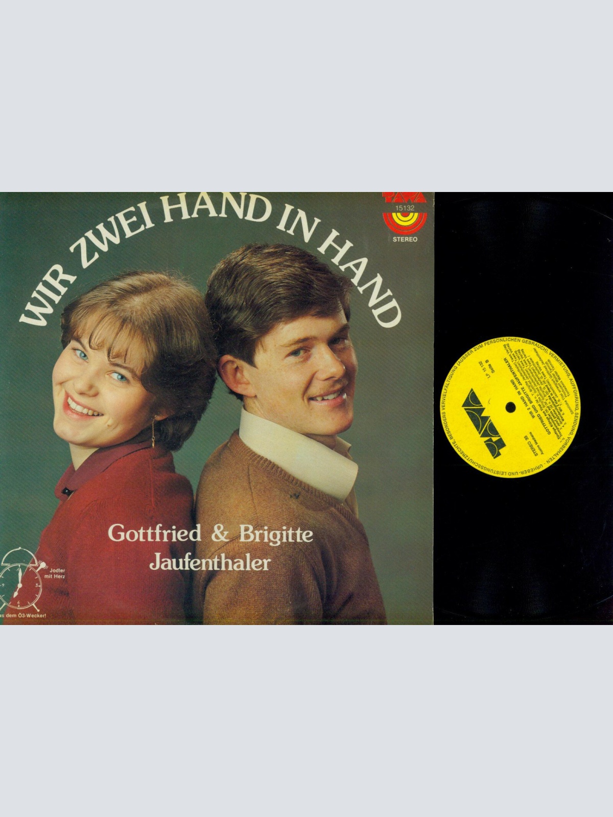 LP--Gottfried & Brigitte Jaufenthaler – Wir Zwei Hand In Hand