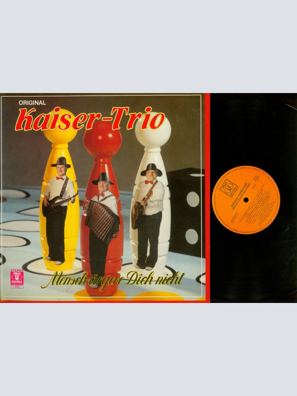 LP--Original Kaiser Trio – Mensch Ärgere Dich Nicht    / NM