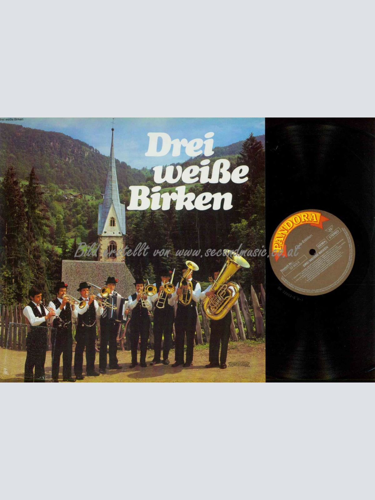 LP-- Drei weisse Birken --Mondschein Trio- Oberkrainer Buam ----Various   //