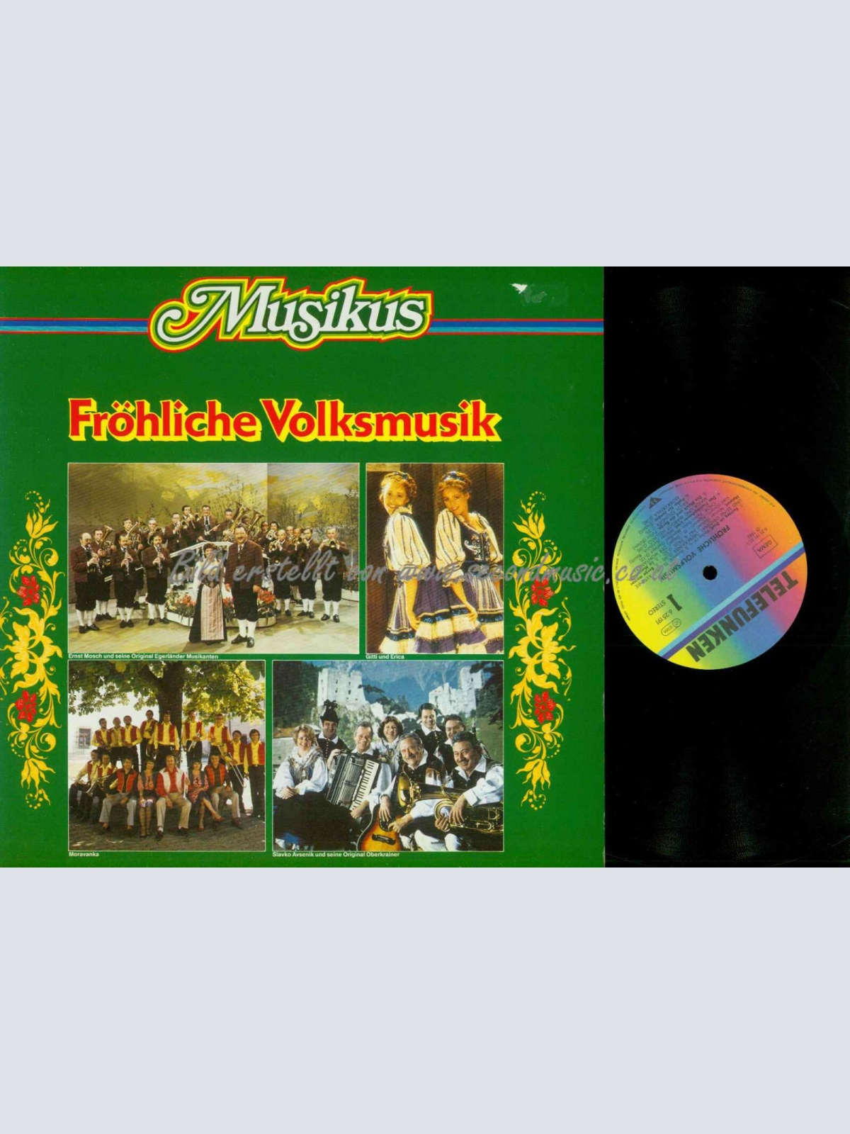 LP-- Fröhliche Volksmusik --Musikus-- Ernst Mosch-- Avsenik  // NM