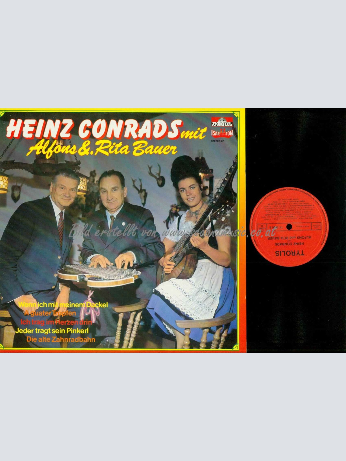 LP-- Heinz Conrads mit Alfons &. Rita Bauer   //