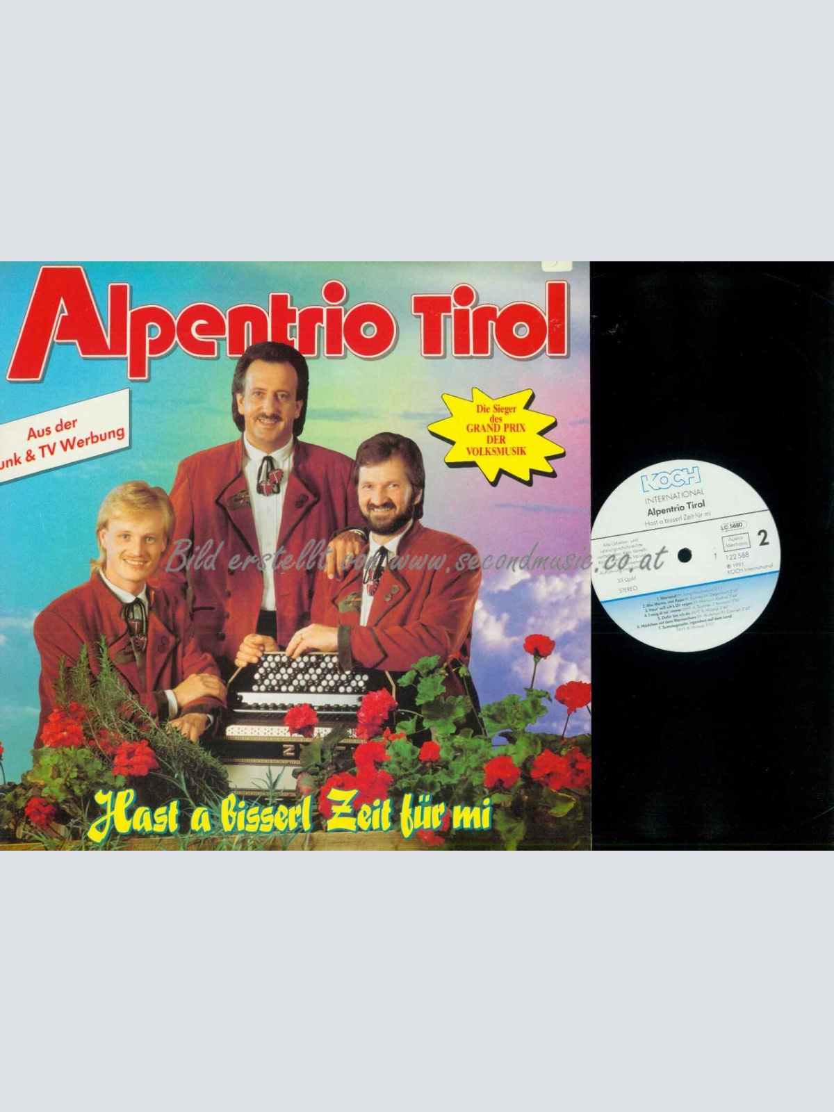 LP--Alpentrio Tirol – Hast A Bisserl Zeit Für Mi //    NM