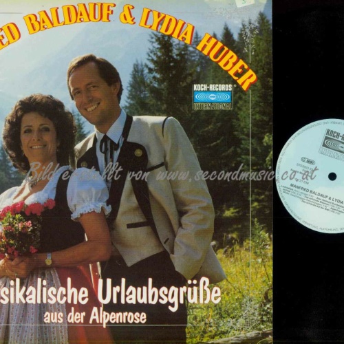 LP-- Manfred Baldauf Lydia Huber -- Musikalische Urlaubsgrüße /      NM