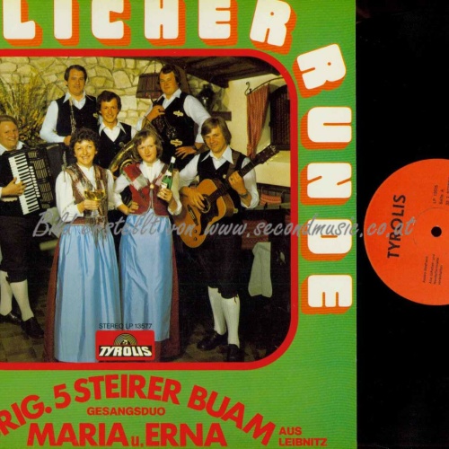 LP--Orig. 5 Steirer Buam Aus Leibnitz -- In Fröhlicher Runde   // NM