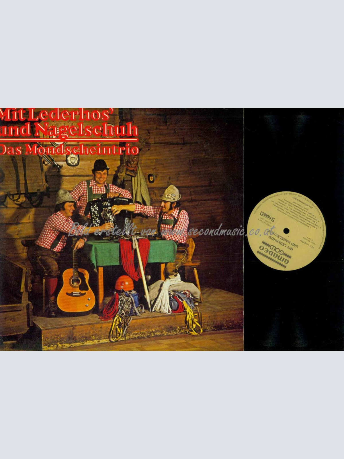 LP--Das  Mondscheintrio --  Mit Lederhos und Nagelschuh  // NM