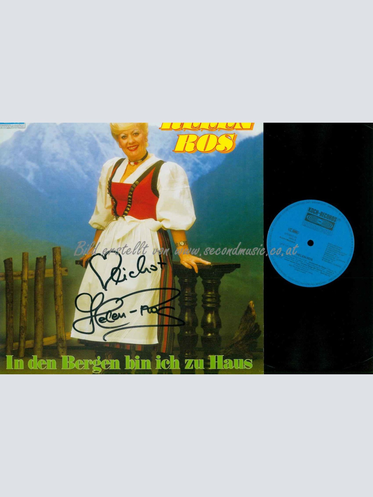 LP-- Helen Ros --  In den Bergen bin ich zu Haus // NM