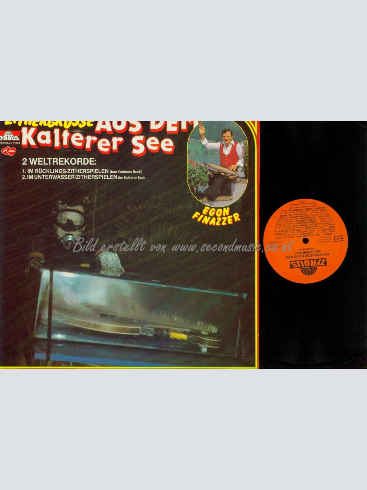 LP-- Egon Finazzer -- Zithergrüsse aus dem Kalterer See // NM