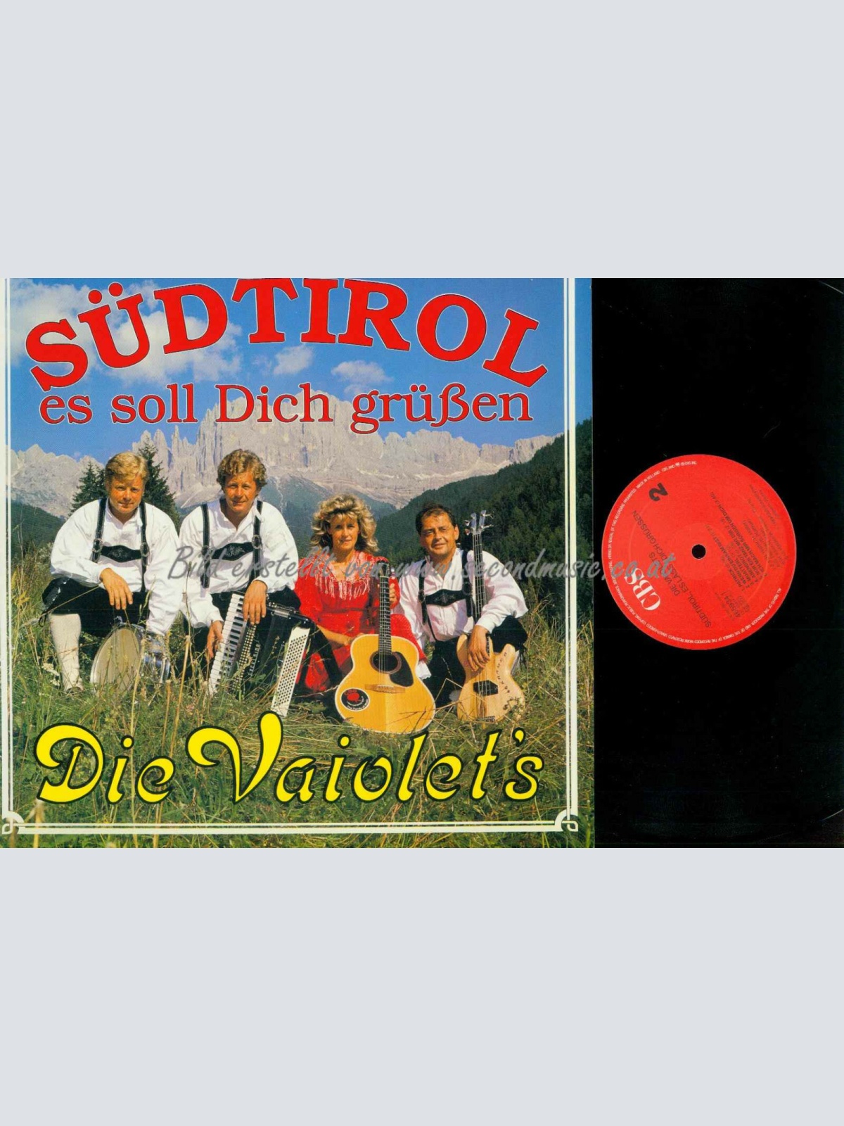 LP- Die Vaiolets -- Südtirol es soll Dich grüßen  //NM