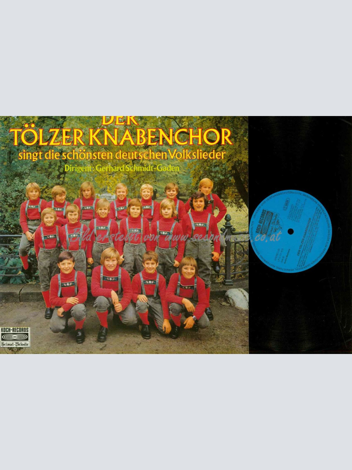 LP--Der Tölzer Knabenchor -- singt die schönsten deutschen Volkslieder  //  NM