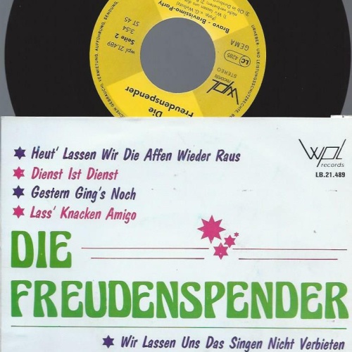 7" Die Freudenspender – Lass Knacken Am Stammtisch