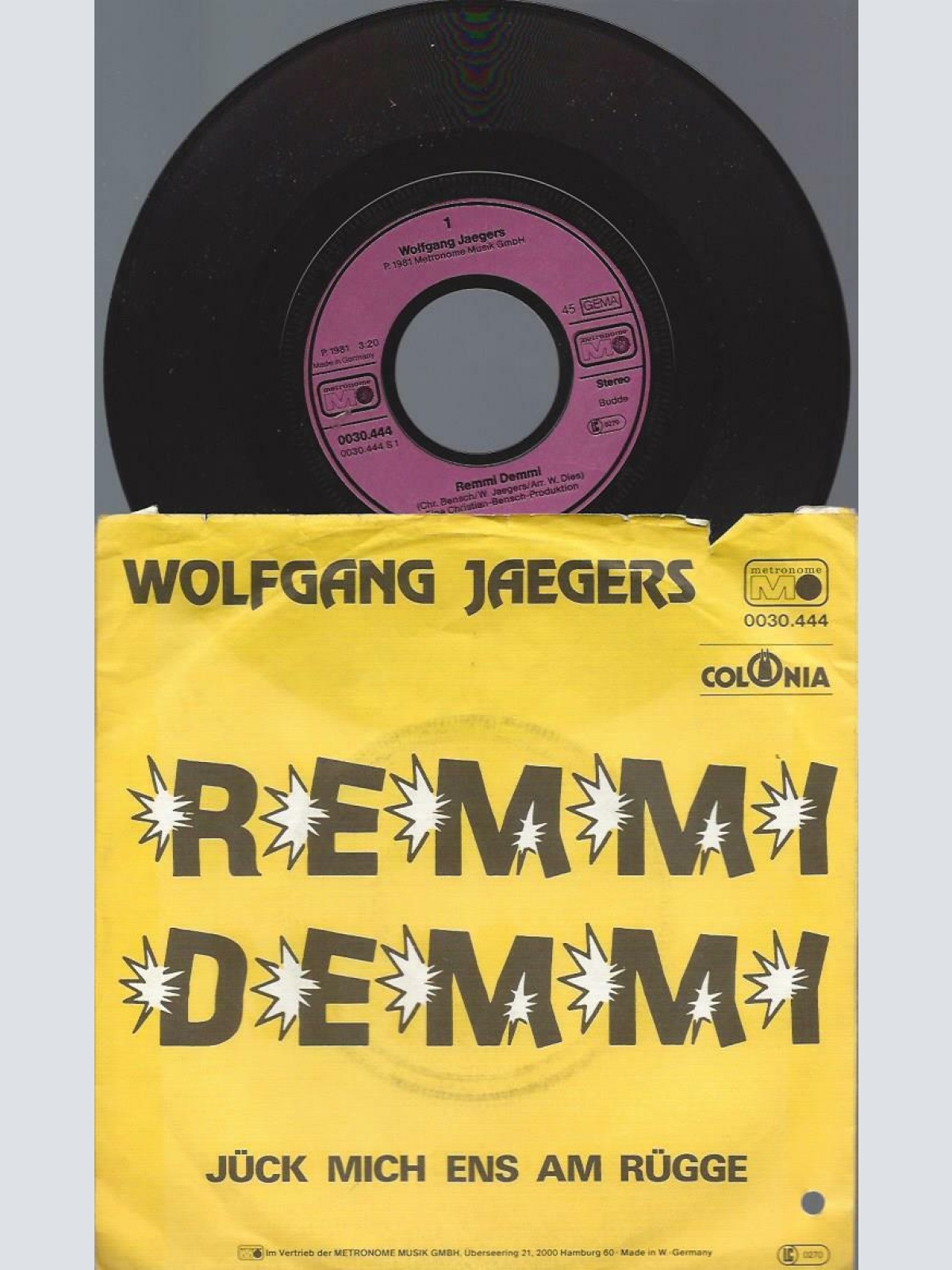 7" Wolfgang Jaegers – Remmi Demmi