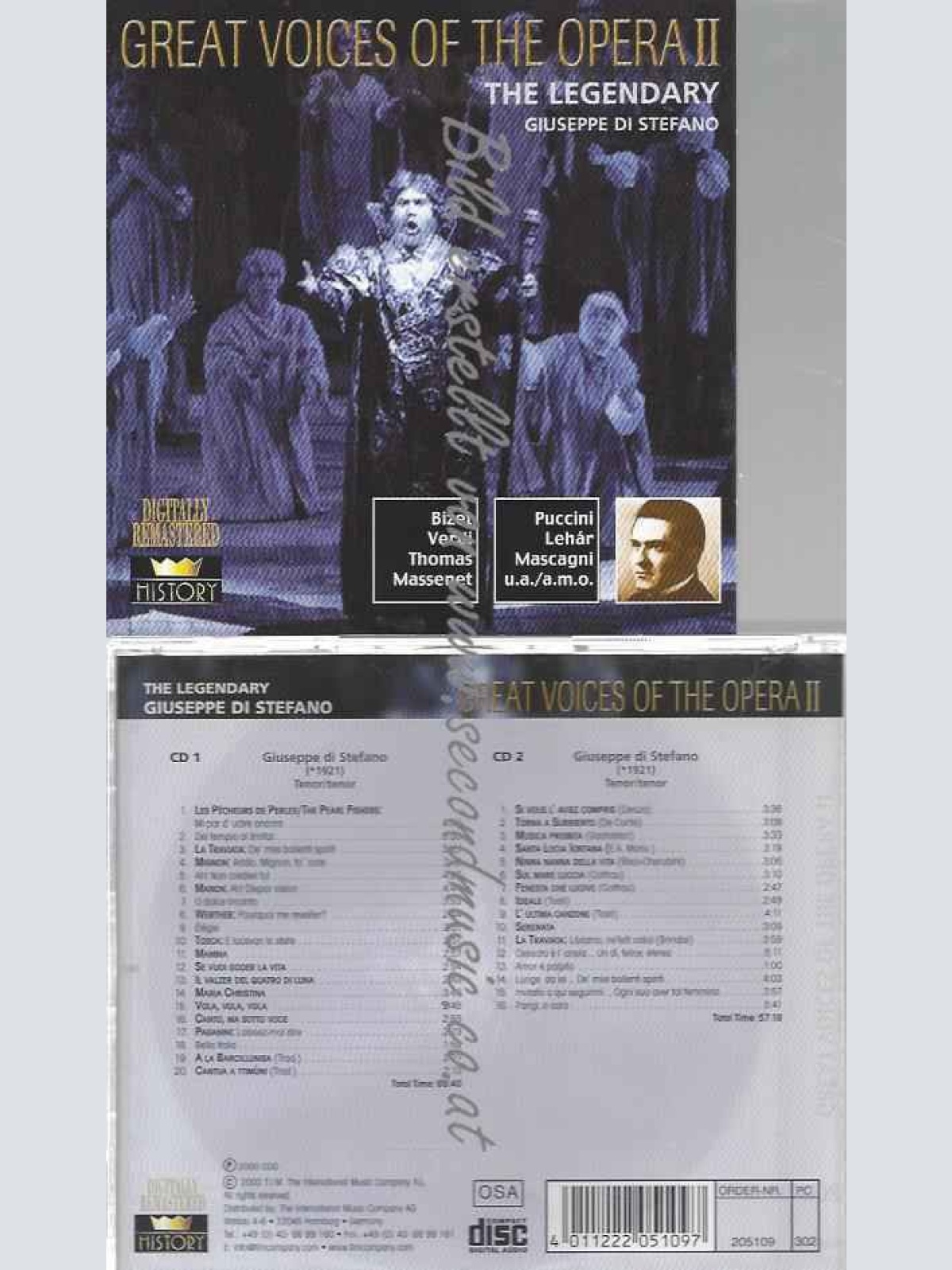 CD--Great Voices Of The Opera - Giuseppe Di Stefano
