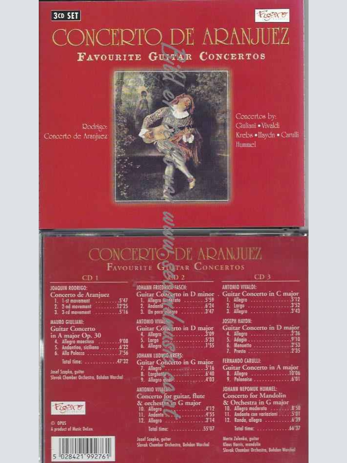 CD--VARIOUS, ZELENKA, ET AL. | --CONCERTO DE ARANJUEZ