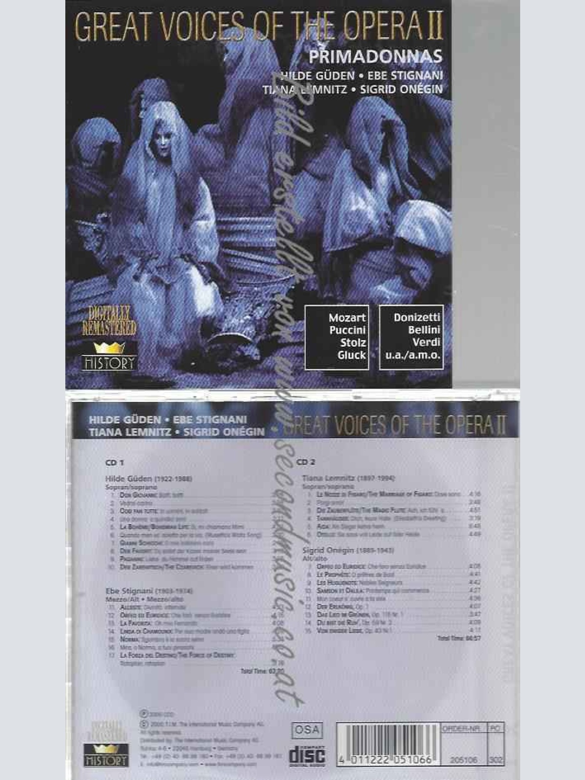 CD--HILDE GÜDEN, EBE STIGNANI, ET AL.--GREAT VOICES OF THE OPERA II